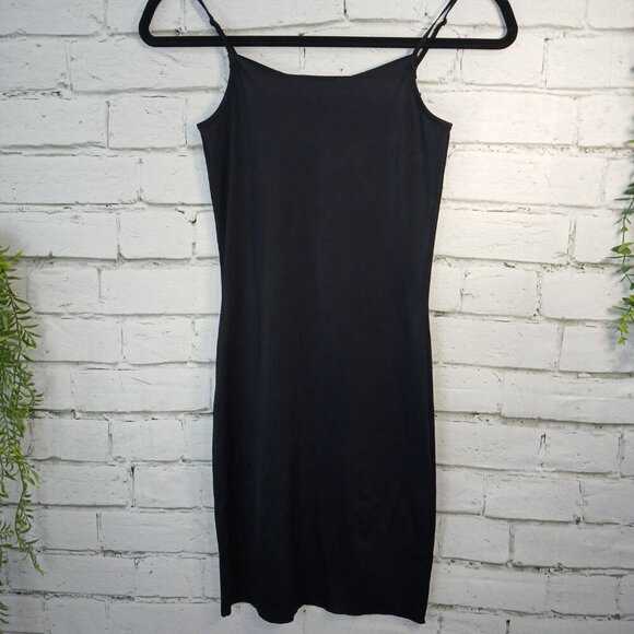 WOMENS VANITY FAIR BLACK SPANDEX BLEND SLIP, SIZE M - Picture 4 of 6